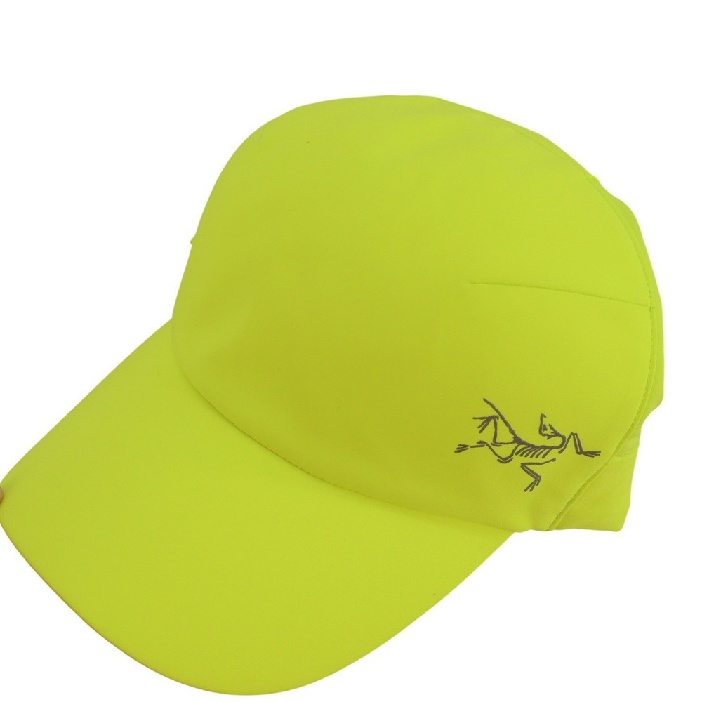 Arcteryx Elaho Cap Mens Neon Yellow L-XL Packable Hiking Hat CA 34438